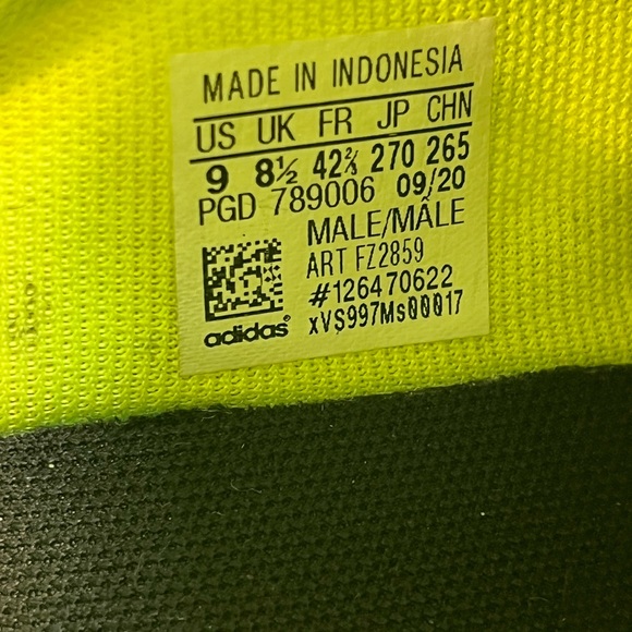 Adidas Men's Kaptir Super Shoe Athletic Sneaker Size 9 - Picture 11 of 11